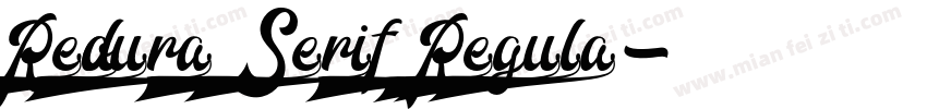 Redoura Serif Regula字体转换